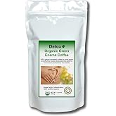 Detox Organic Green Enema Coffee (1 Pound) - Original Gers. Formula for Detox and Cleansing - GMP certified, Lab tested