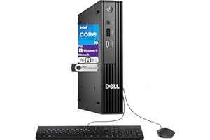 OEMGENUINE Dell Pro Micro(Next-gen OptiPlex 7000 MFF) Intel i5-14500T, 16GB DDR5 RAM, 512GB SSD, WiFi 6E + BT, RJ-45, DisplayPort, Wired KB & Mouse, 3 YR WTY, W11P, Business Desktop