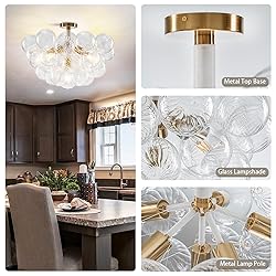 YIHANTLZ Nordic Bubble Ball Semi Flush Mount