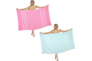 Dlebay Beach Towel 2 Pack,Sand Free Beach Towels Oversized 39 x 72,Turkish Beach Towel Quick Dry Towel,Lightweight Pool Towels for Adults Travel Towel,Super Absorbent Towels Beach Essentials