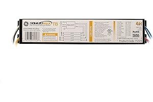 GE UltraMax Proline Electronic Ballast, 120/277 Volt Instant Start Ballast, High Power Ballast Factor, Ballast for Fluorescent Light (3) or (4) Lamp T8