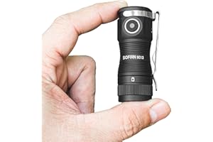 sofirn LED Small Flashlight USB C Rechargeable, SC13 Bright 1300 Lumens EDC Keychain Flashlights with IPX8 Waterproof, Portable Key Ring Mini Flash Light for Everyday Carry Camping Hiking
