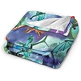 IULPWSOZP Dragon Fantasy Flannel Throw Blanket - Cozy Comfort for Sofa, Bed, Living Room & Travel - All-Season Universal 60"X50"