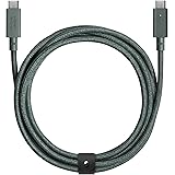 Native Union Type-C Belt Cable Pro - 240W USB-C to USB-C 8ft Ultra-Strong Charging Cable with Leather Strap Compatible with i