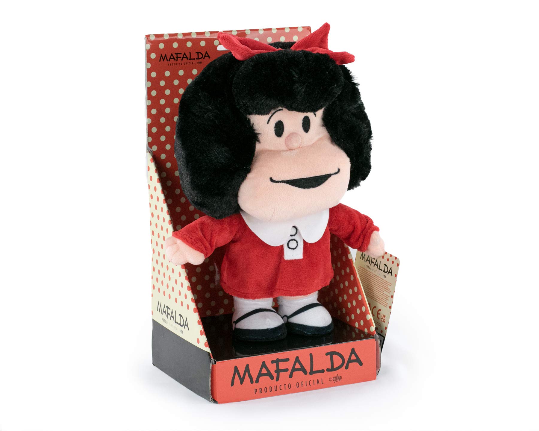 BARRADO Mafalda - Plush Mafalda 27 Cm - Super Soft Quality (Display, Red)