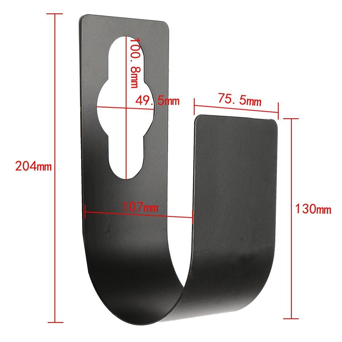 Best Sturdy Garden Spigot Hook Hose Holder, Firstbuy Durable Metal Wall Mount Expandable Watering Hose Hanger Hook, Pipe Holder Tidy Hook Reel Tap for 100ft heavy Garden Irrigation Hose - Black