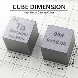 Tantalum Cube - 10mm Pure Metal Element Cubes