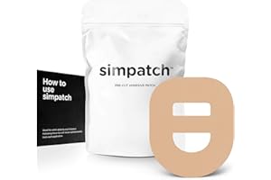 SIMPATCH Adhesive Patch for Omnipod with Strap - Pack of 25 (Tan)