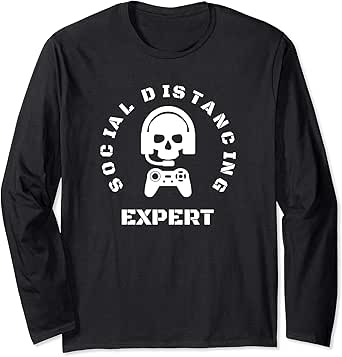 Amazon.com: Social Distancing Expert Long Sleeve T-Shirt: Clothing