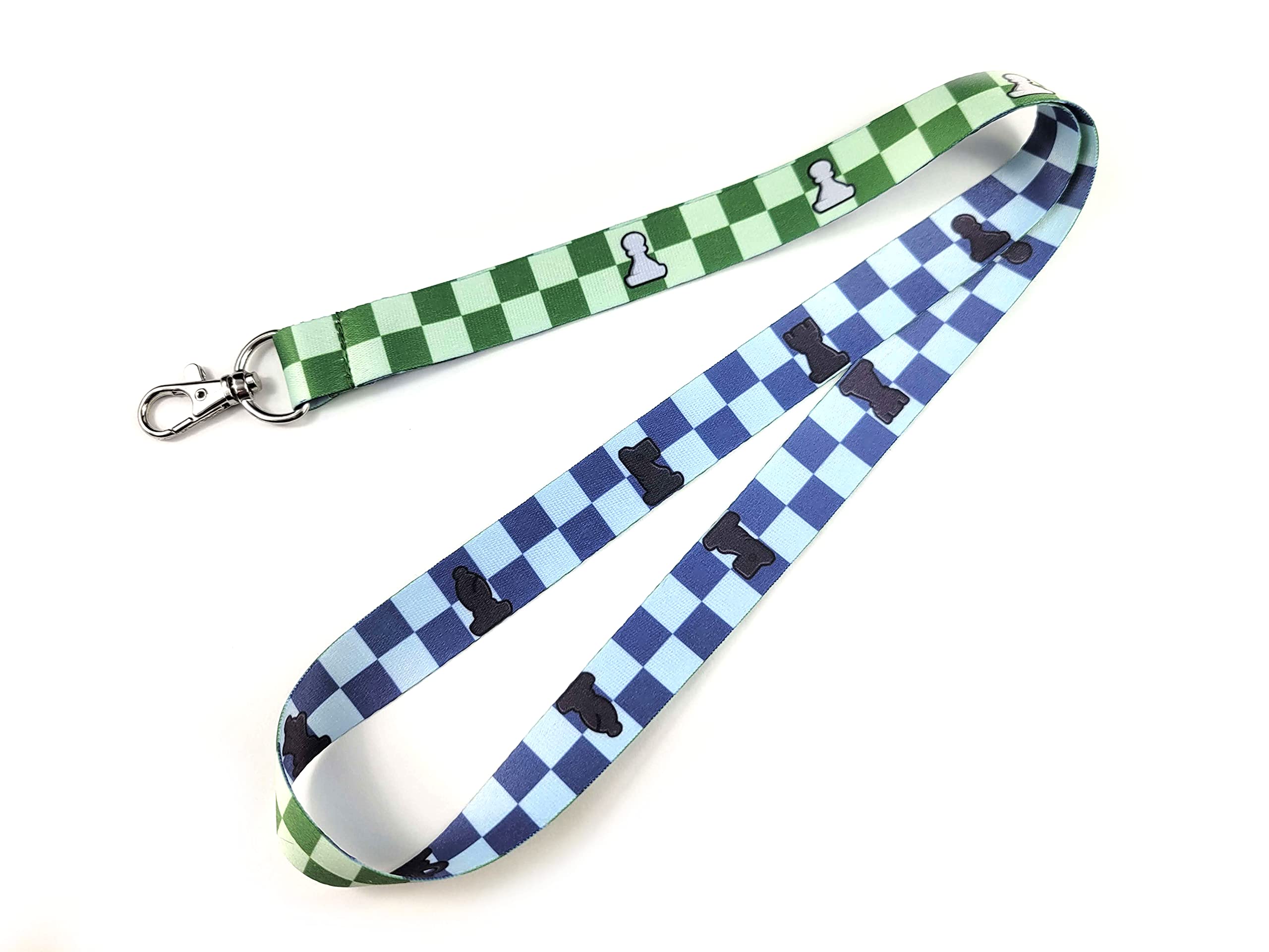 Tennada Chess Neck Lanyard with Claw Clasp | Key Holder, ID Badge Holder, Whistle Holder