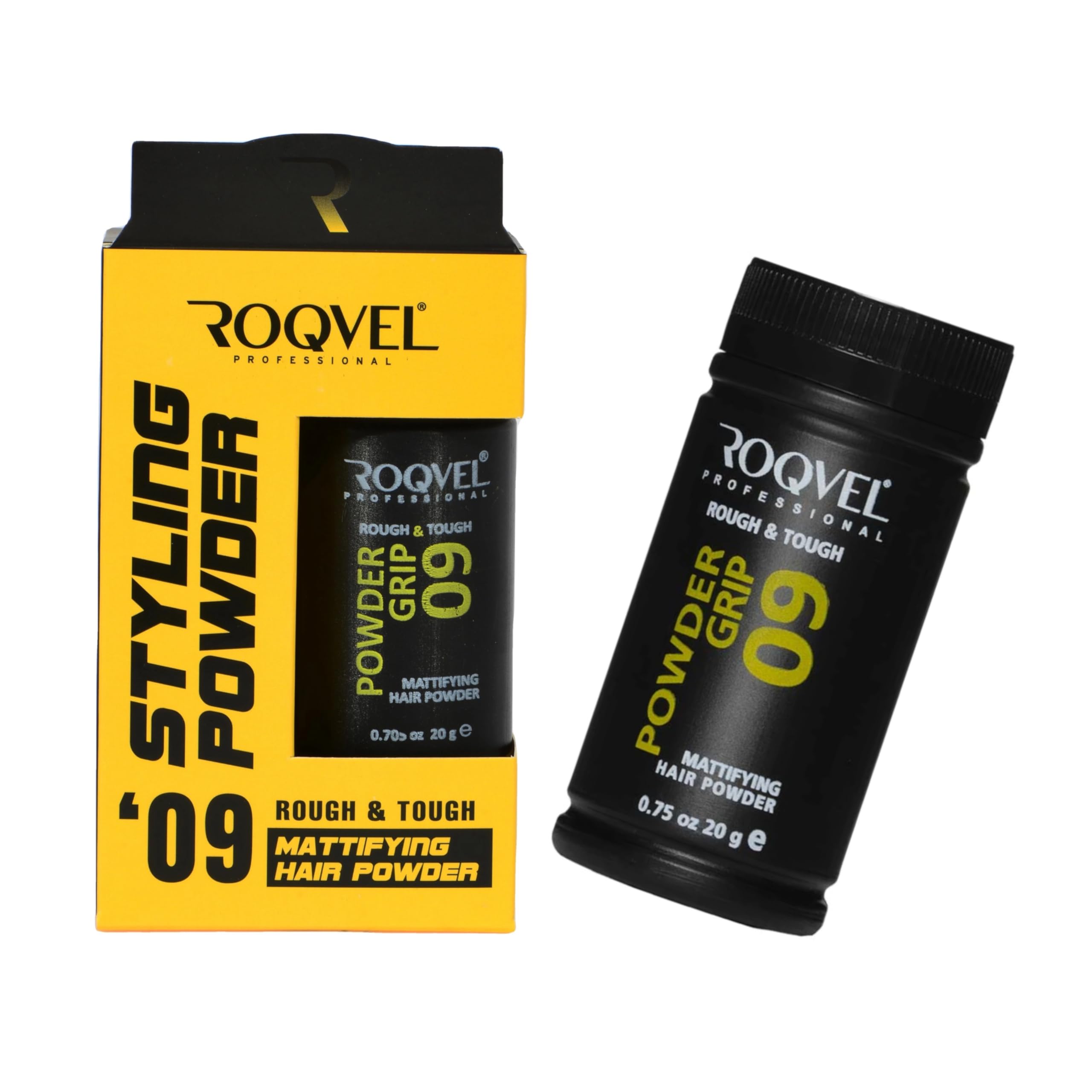 ROQVEL Hair Styling Powder Wax | Strong Hold | Mattifying Volumizer | Rough & Tough | Texturing Matte Look 20g |
