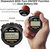 FCXJTU Simple Digital Stopwatch Silent On Off Basic Operation 1/100 view 3