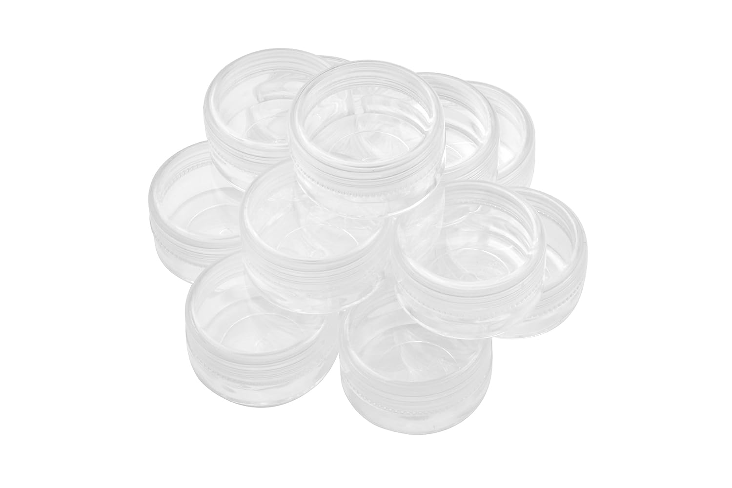 clear round plastic containers with lids