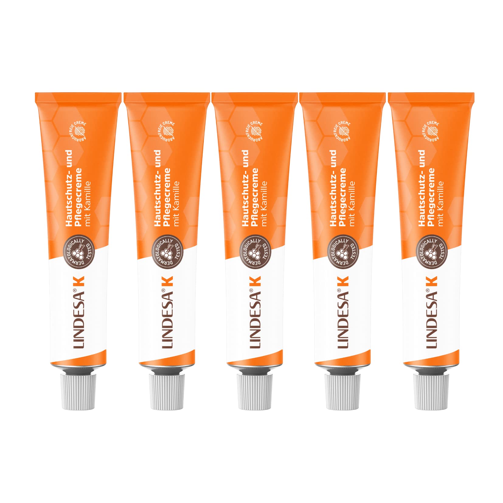 5 Tuben Lindesa K Pflegecreme mit Kamille (5x50ml) Handcreme Hautschutzcreme Hand Creme Dr. Matzel Medical GmbH Vertrieb: Naturprodukte-MV® (5)