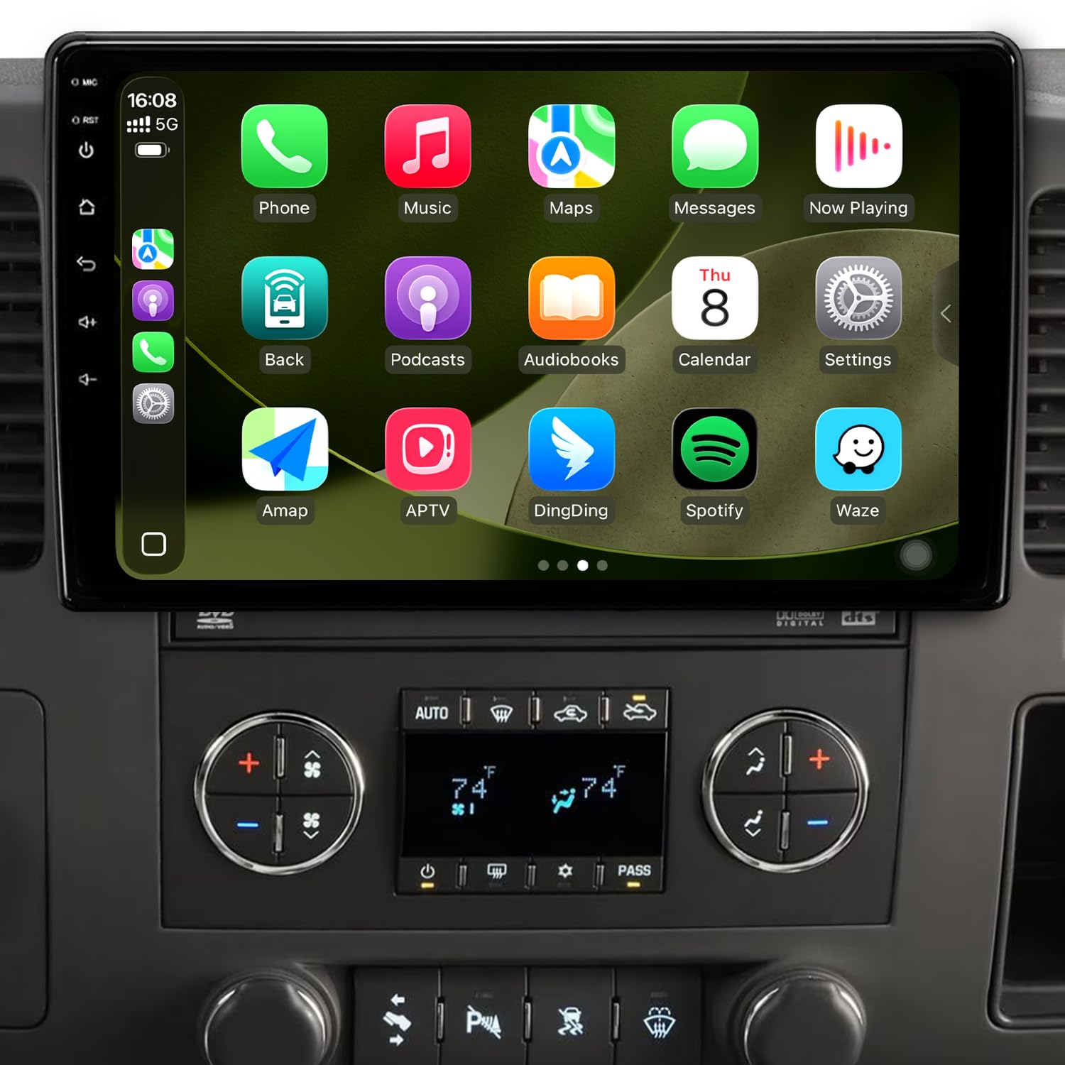 Photo 1 of 10.2" Android 13 Car Radio Stereo for Chevy Silverado 2007-2013 GMC Sierra Yukon, Plug and Play Head Unit, Support CarPlay & Android Auto, FM/AM Radio