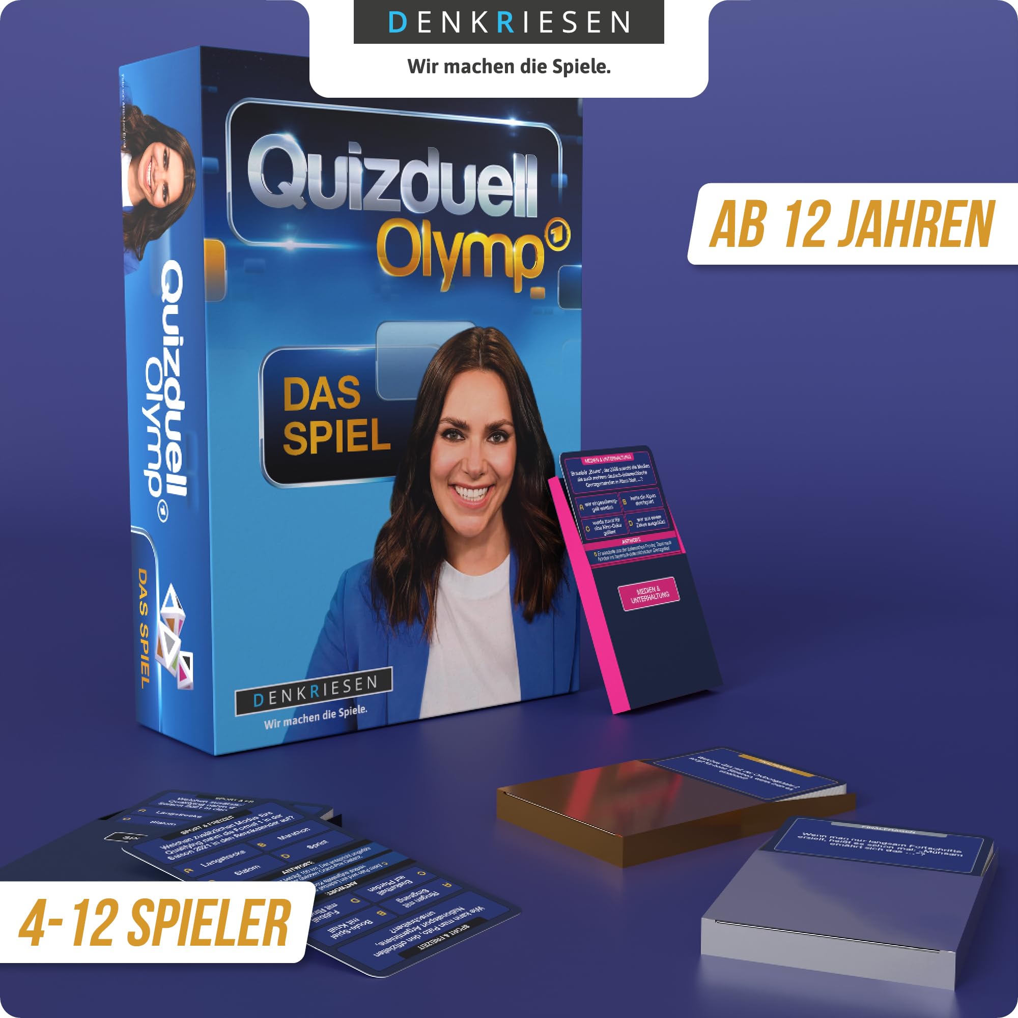 DENKRIESEN Quizduell Olymp | Brettspiel zur ARD Quizshow ab 12 Jahren 3