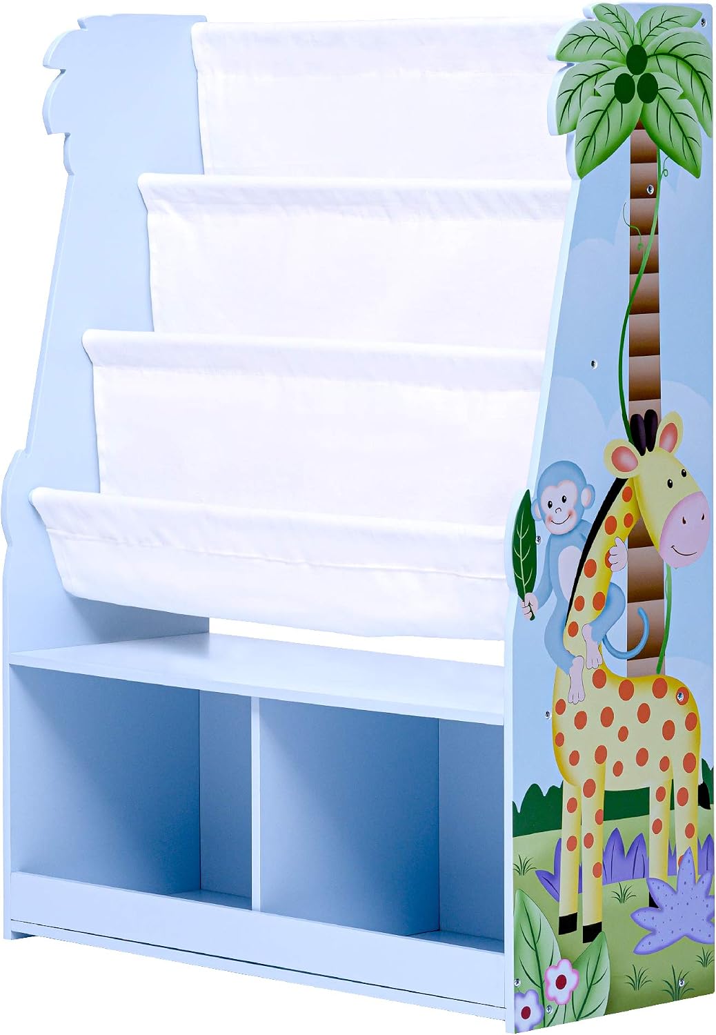 Fantasy Fields Sunny Safari Kids Wooden Bookcase with Storage Multi TD-13410SS, Multicolor - Image 3