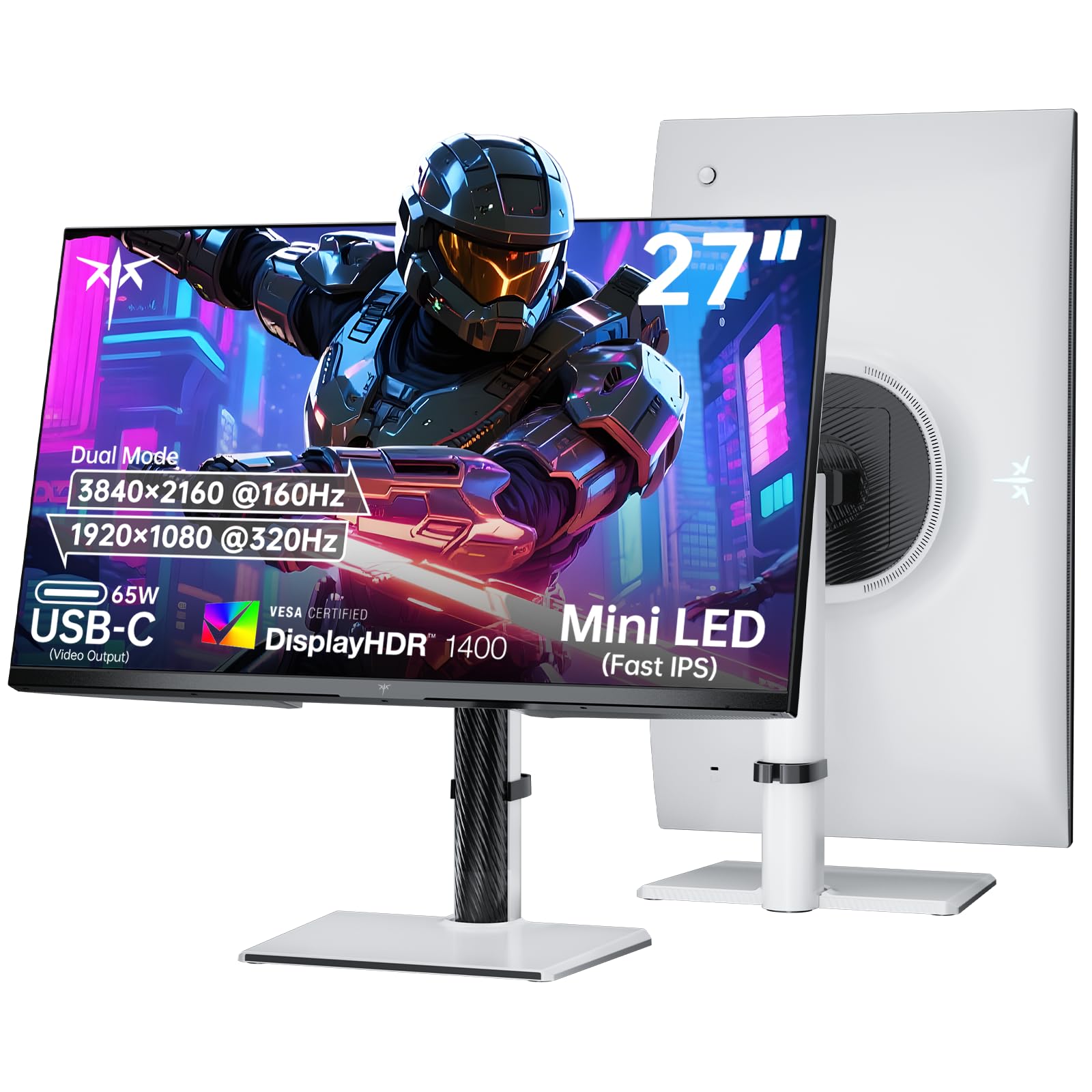 KTC 27 Inch Dual Mode Mini LED Monitor - 4K UHD at