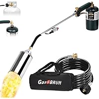 Propane Torch Weed Burner Kit,Weed Torch 360,000 BTU,Blow Torch with 1lb Propane Converter Hose,Flamethrower for Weed,Garden,