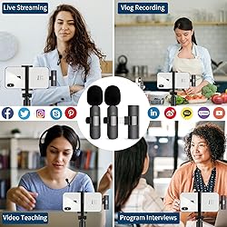 Professional Wireless Lavalier Lapel Microphone for