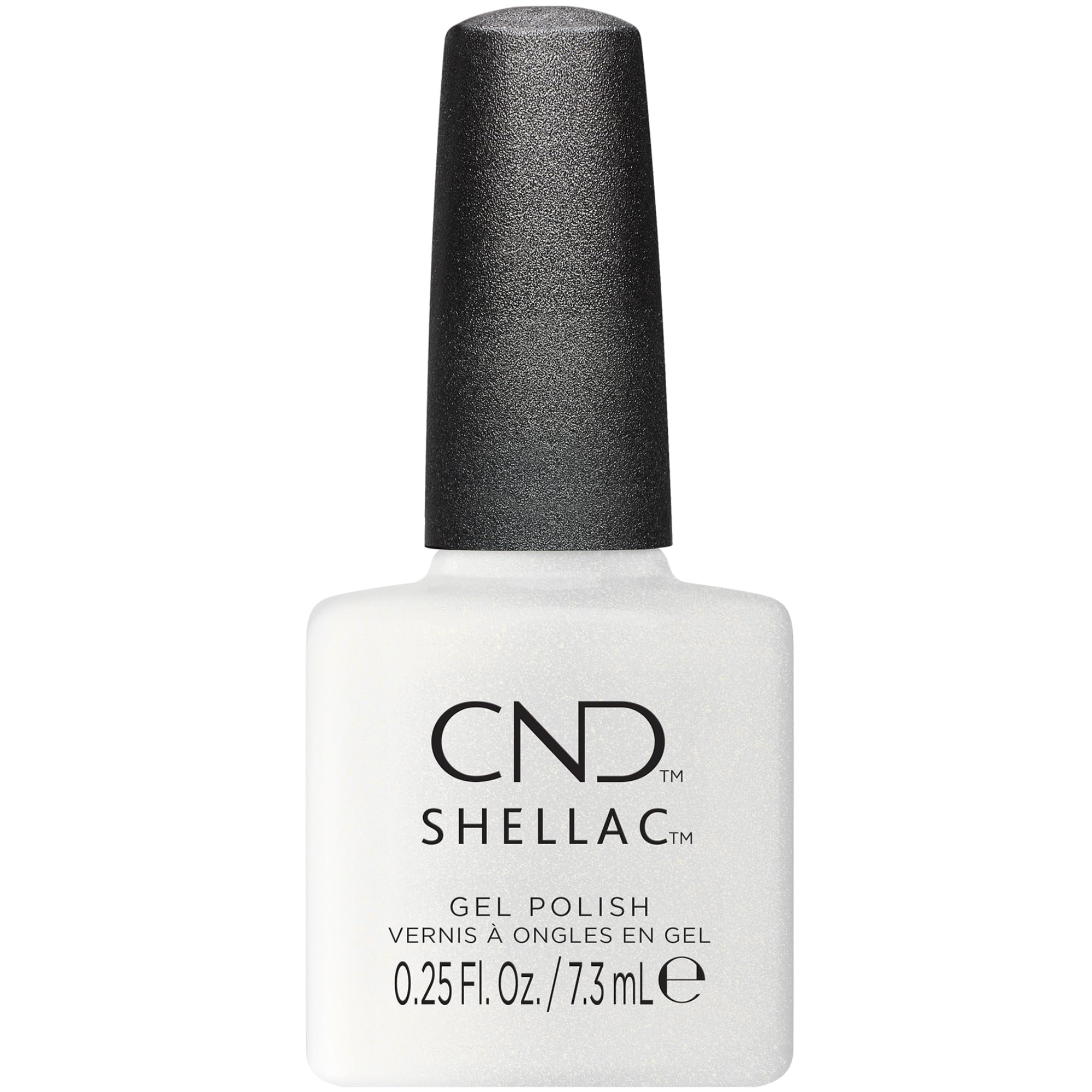 CND Shellac Gel Nail Polish, Long-lasting Nail Paint Color with Curve-hugging Brush, 420 Gold vip, 0.25 Fl Oz