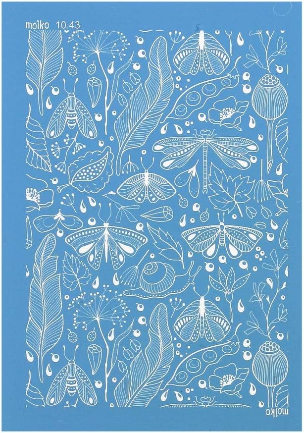 Moiko Silk Screen for polymer clay 74x105 mm - Dragonflies 10.43 x1