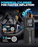 E-SMARTER Tyre Inflator Air Compressor 150 PSI 6000mAh LCD Display view 3