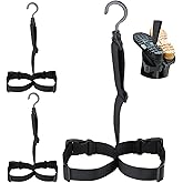3 Pieces Fishing Wader Boot Hanger Fishing Boot Rack Men with Adjustable Belt and Swivel Dryer Hanger for Storage Drying