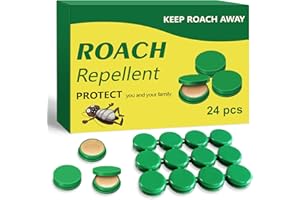 LUOJIBIE Roach Killer Indoor Infestation, Cockroach Killing Traps Indoor/Outdoor, Quick Catch Roach Bait Station for Small & Large Roaches, Roach Repellent, Effectively Roach Control Gel -24P