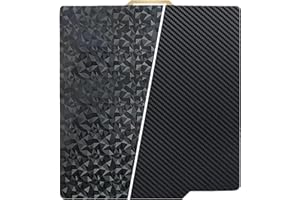 RETUXEP PEO PET Bambu Labs Build Plate for Bambu Lab P2S X1 X1C X1E P1P P1S A1 3D Printer,Smooth Flexible Double Sided Diamond PEO+Carbon Fiber PET Spring Steel Sheet 257x257mm for Bambu 3D Printers