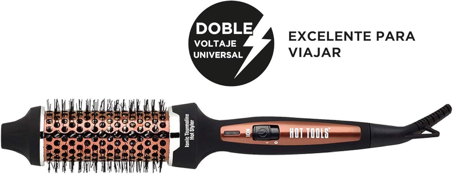 ionic tourmaline hot styler thermal hot brush