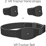 Skywin VR Tracker Belt and Tracker Strap Bundle for HTC Vive System Tracker Pucks - Adjustable Belt and Hand Straps for Waist