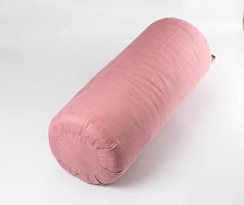 Amazon.com: Pillowholic Linen yoga bolster Iyengar Yoga prop ...