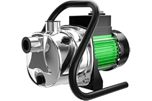 SHANGDA 1.6HP Water Transfer Pump 1600 GPH Electric Garden Booster Pumps for Irrigation Lake Lawn Farm Shallow Well Pump