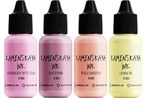 Kamenskaya Alcohol Ink Set - 34 Color Variations - Set #26-4 Alcohol Inks x 0.51 fl oz (15 ml)