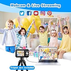 Digital Camera, Kids Camera with 32GB Card, FHD