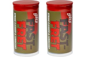 GHS STRINGS GHS Fast Fret – String Cleaner & Lubricant for Electric, Acoustic & Bass Guitars – Long-Lasting Tone, Smooth Playability, Reduces Finger Noise, Protects Strings & Fingerboards - Model: A87-2 PACK