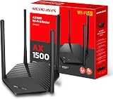 MERCUSYS MR1500X AX1500 Dual Band WiFi Router with 4 High Gain Antennas