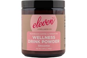ELEVEN TLC A WELLNESS CO. eleven TLC | SHROOMIE MASTERMIND WELLNESS DRINK MIX | Keto-Friendly | Caffeine-Free Mushroom Coffee Alternative | 21 Servings