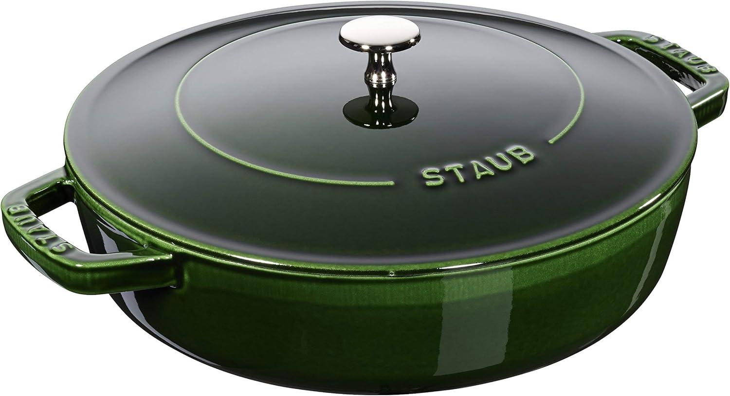 STAUB 24 cm Bräter mit Chistera, Gusseisen, basilikum Amazon.de Küche