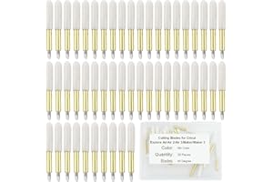 ARTCUTE Premium Replacement Cutting Blades for Cricut Explore Air 2/Air 3/Maker/Maker 3, Include 20Pcs Standard Cutting Blade Replacement Blades for Glitter Vinyl, Cardstock, Paper, Sticker (45 Degree)