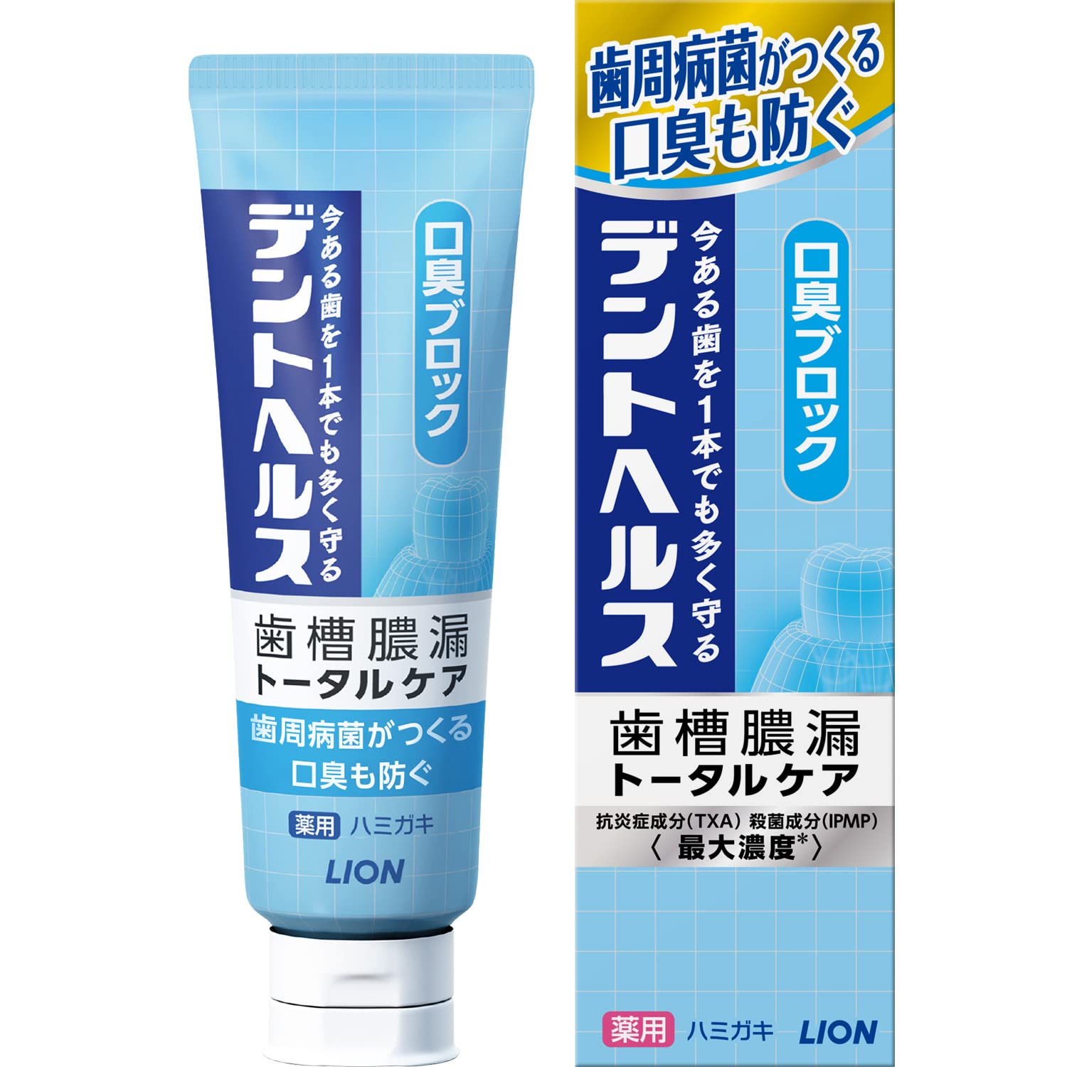 デントヘルス [医薬部外品] 歯槽膿漏予防に 薬用ハミガキ 口臭ブロック 歯磨き粉 85g商品画像