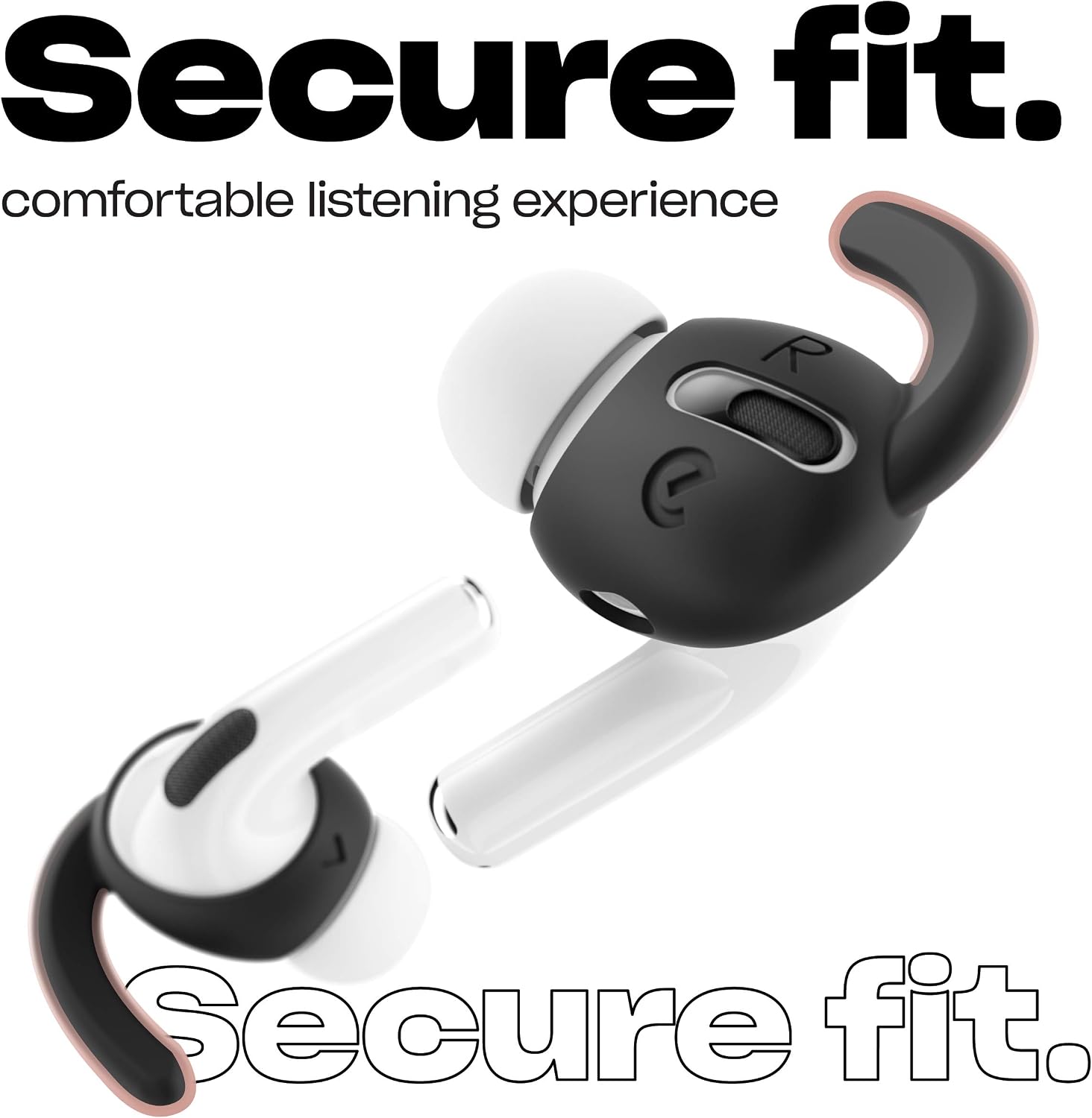 Keybudz EarBuddyz Silicone Earphones Attachments for Apple AirPods Pro EarPods Headphones Earphones Accessories, Ear Hooks - Image 5
