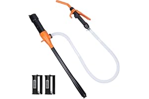GEXIHODIE Portable Battery Operated Fuel Transfer Pump, Electric Powered Siphon Pump for Gas Diesel,Ideal Gasoline Transfer Pump 3.5GPM Flow, Oil Extractor, 35.4" Long Tube