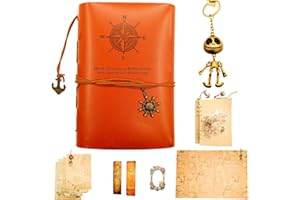 YONGNANALY Leather Bullet Journal Notebook, A5 Binder Kaizen Journal, Unlined Journal Scrapbook for Travel Diary Game Office-Unleash Creativity with Maniscripting Journal, Gift for Men, Women, and Kids