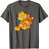 Garfield Hugging Pooky Cartoon Cat T-Shirt