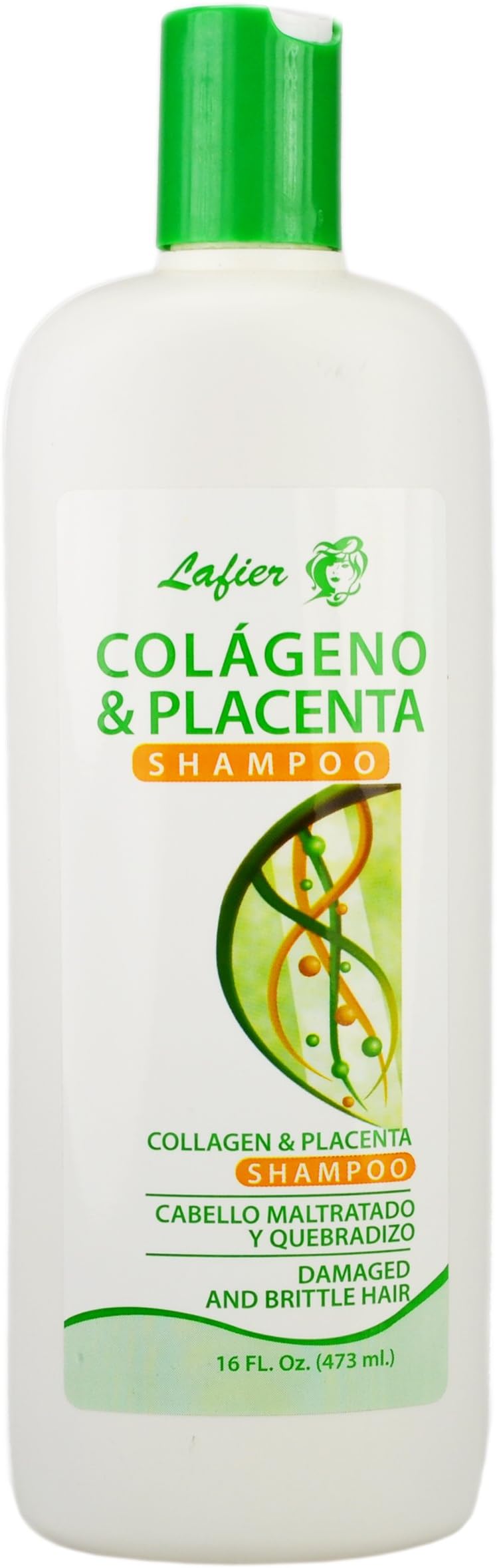Lafier Colageno y Placenta Shampoo Collagen & Placenta Darmaged and Brittle Hair 16oz