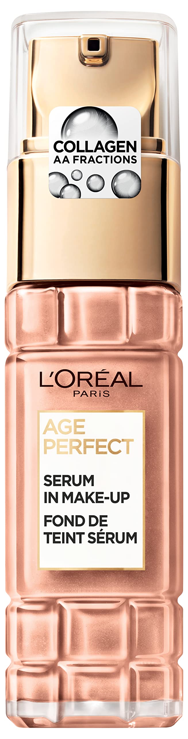 L'Oréal Paris Serum in Makeup for Mature Skin, Liquid Foundation with SPF 24, For a Radiant Complexion, Age Perfect, No. 250 Warm Beige, 30 ml — image 1