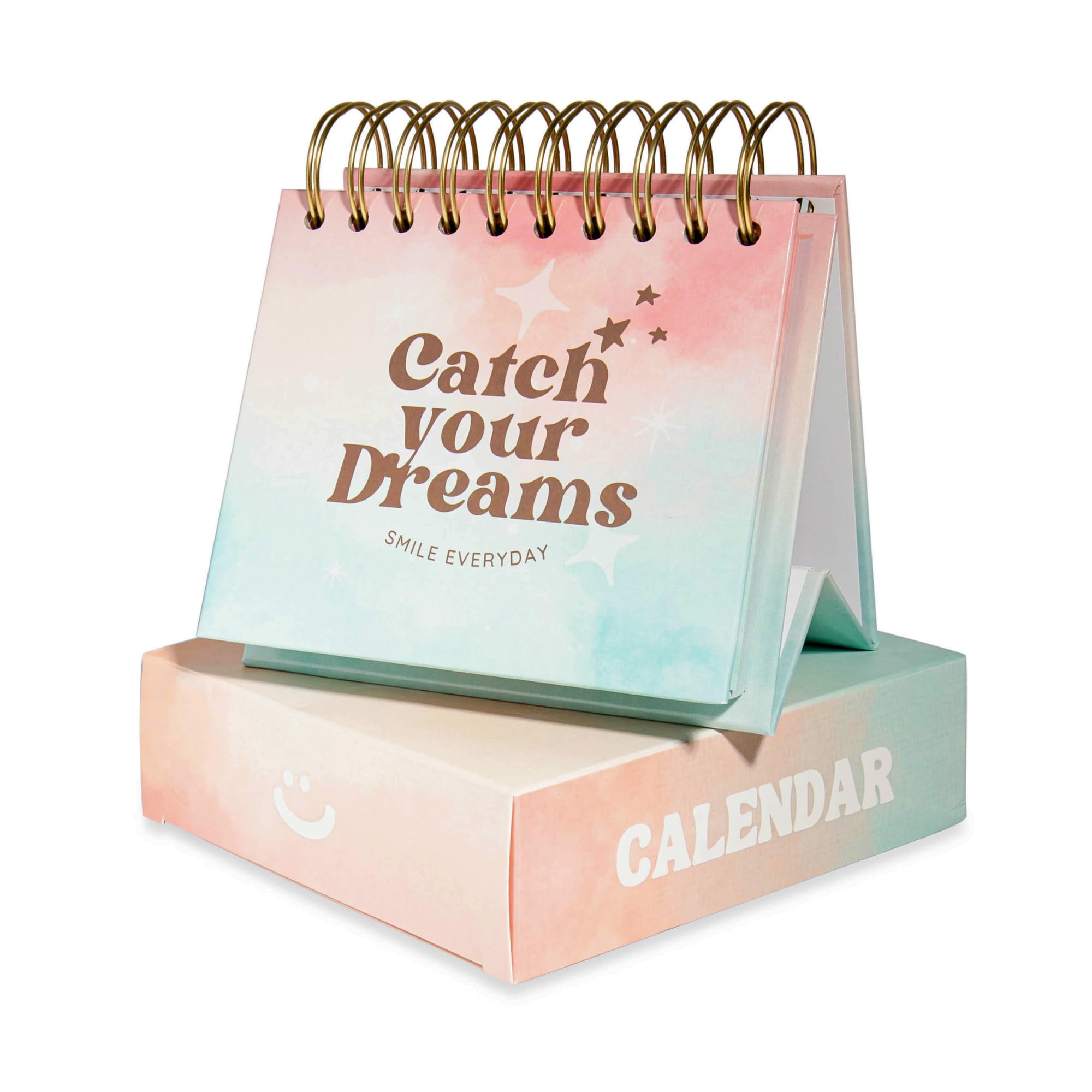 Catchyourdreams Daily Motivational Calendar - Perpetual Flip Calendar with Positive Affirmations to Start Your Day With a Smile - Inspirational Desk Decor for Women Desk Accessories…