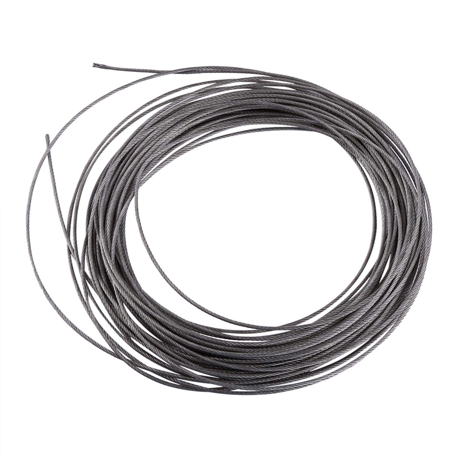 1Pc 15 Meters 304 Stainless Steel Cable Wire Rope Diameter 1.5mmfor Commercial, Industrial, Military, and Personal Purposes